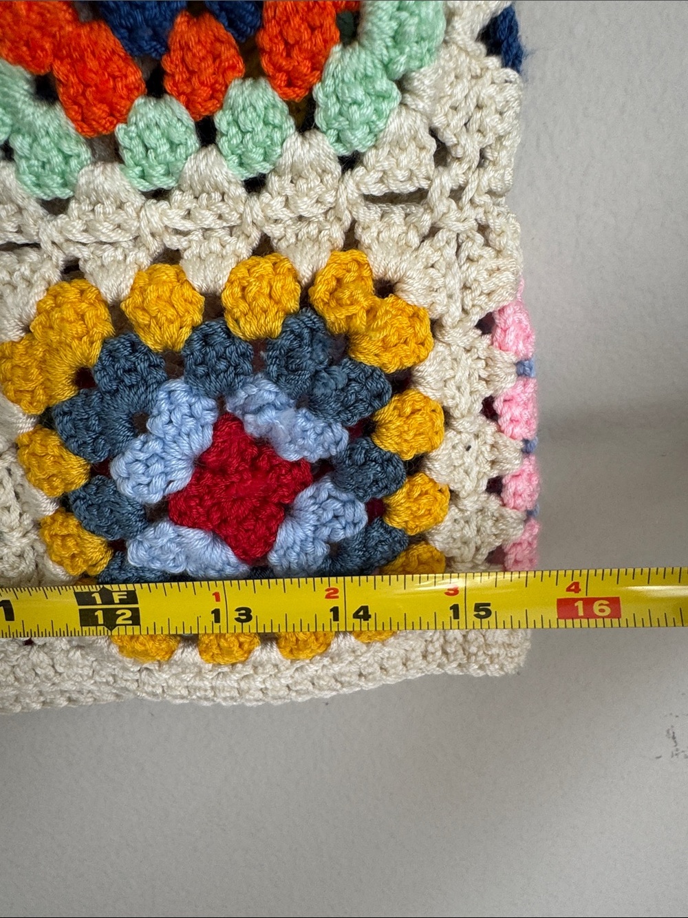 Handmade Crochet Granny Square Beach Mini Skirt Boho Festival Cover Up size S/M - Picture 6 of 9